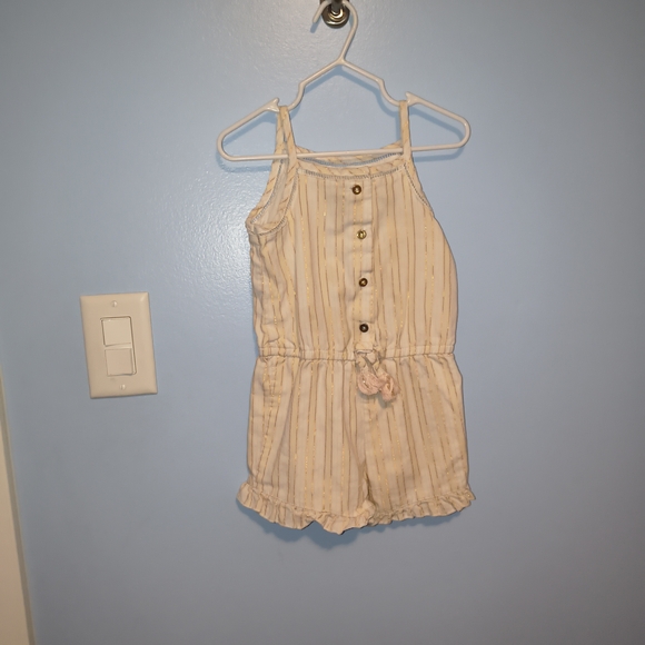 wonder nation Other - Wonder Nation Cream Striped Kids Romper